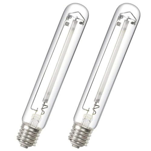 iPower 600W HPS Grow Light Bulb Lamp, Pressure Sodium Bulb Lamp with High PAR Enhanced Red and Orange Spectrums for Plants Growth, CCT 2100K, 2 Pack