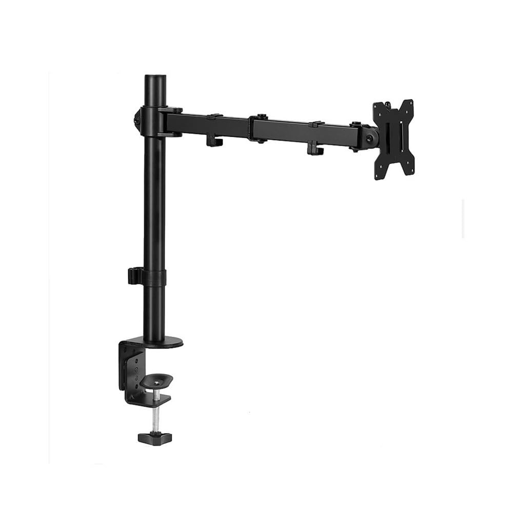 SaryEdge Height - Adjustable Monitor Stand Arm 32-Inch Single Monitor Desk Mount Stand with Clamp and Grommet – Adjustable Arm for Ergonomic Comfort Wall -Moun,