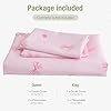 Bedding_Dreamer Kawaii Bow Duvet Cover Set 100% Cotton Duvet Cover Queen 3 Pcs Princess Teen Girl Room Decor Cute Pink Bedding Set Soft & Warmth #3