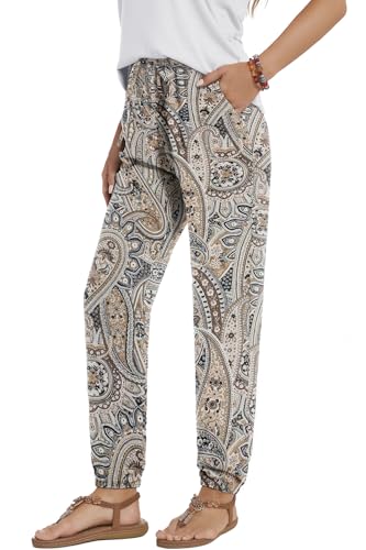 YUTILA Damen Sommer Lang Sommerhose - Leichte...