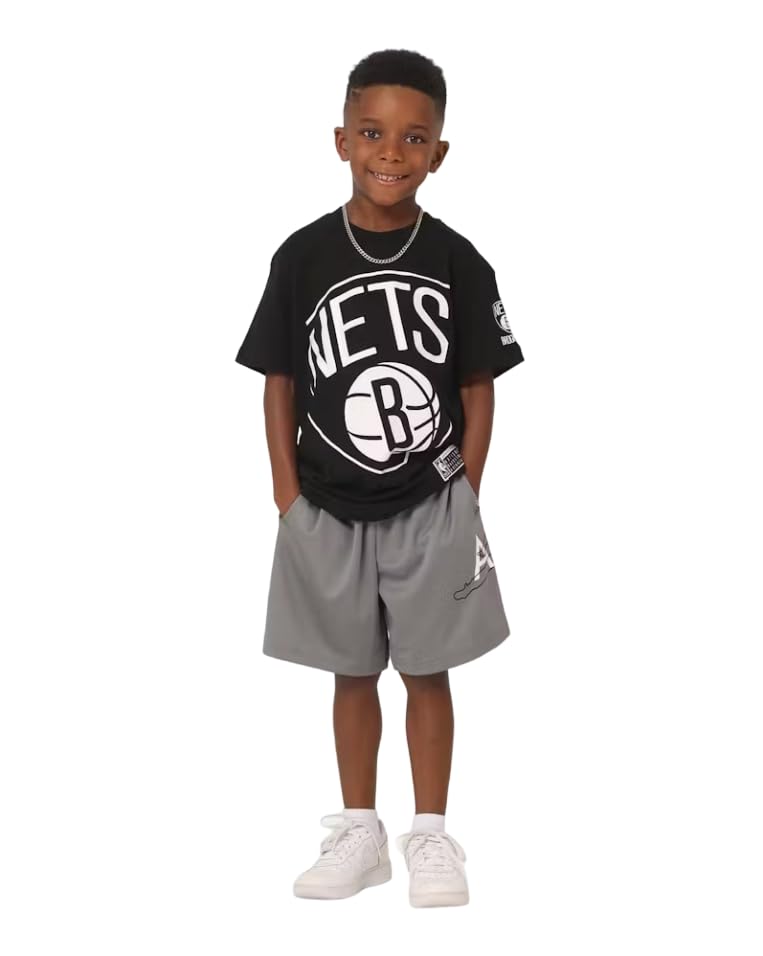 Nike Air Jordan Big Kids Boys' Jumpman Mesh Shorts (US, Alpha, X-Large, Regular, Smoke Grey)4