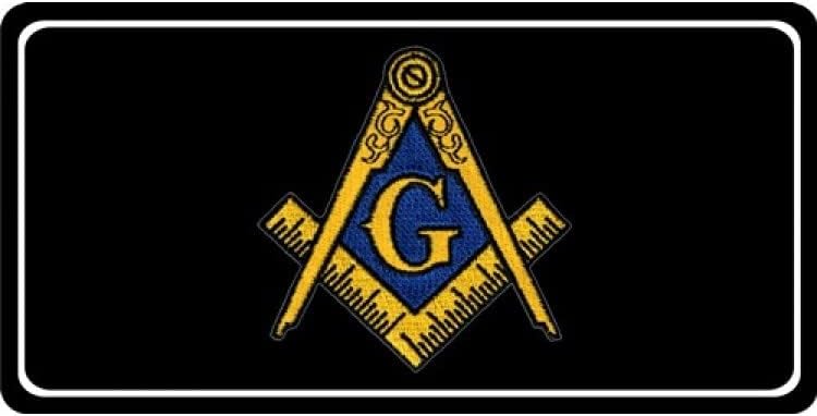 Masonic Patch Photo License Plate