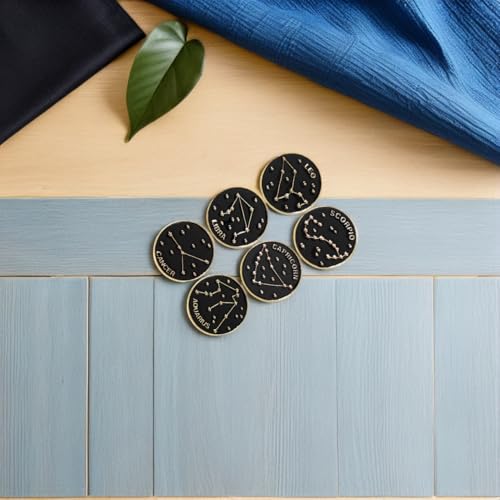 Image of PRETYZOOM 12 Pcs Zodiac Enamel Pin Set Brooches Jewelry Alloy Lapel Pins for Backpacks Shirts Hats Accessories