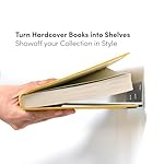 Floating Invisible Bookshelf Wall Mounted (Set of 4) - Aluminum - Turn Books into Floating Shelves - Image 4
