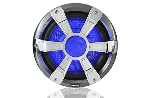 Image of Garmin 010-01428-21 Fusion Entertainment 450W Sports Marine Subwoofer with LED, Chrome, 10 inch