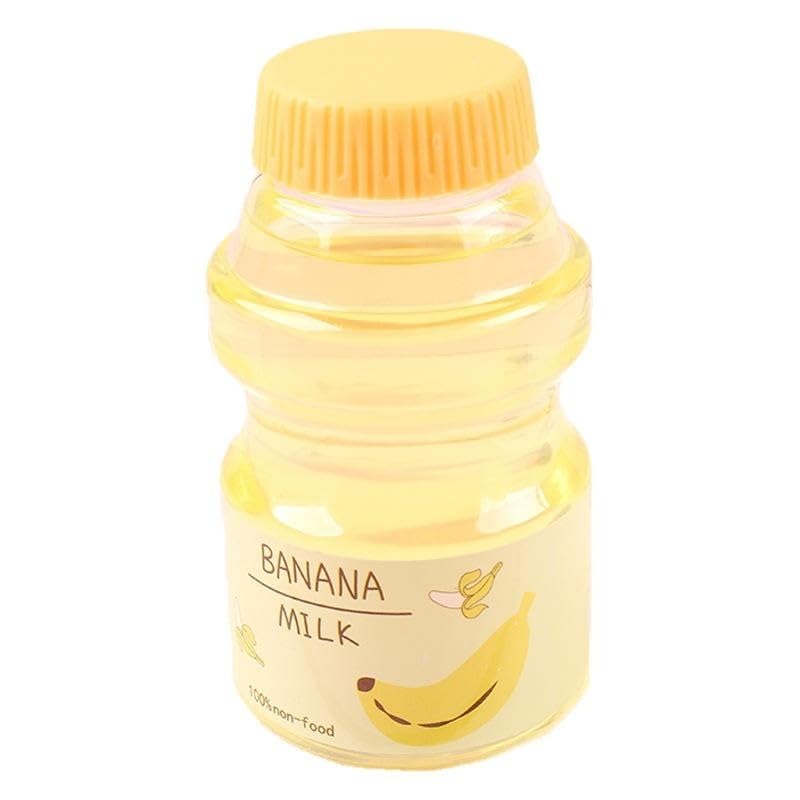 FLIPNEX Clear Strawberry Jelly Slime - Fluffy, Stretchy, Crunchy Bubble Slime Soft Putty Stress Relief Toy Party Favors - Super Light Favor Gift and Birthday (Yellow-3)