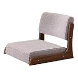 Zeihyeurus Sedia Meditazione Tatami in Legno,Sedia da Terra Imbottita in Stile Giapponese,Sedia Giapponese Tatami,Tocco Morbido,Comfort,per Camera da Letto Singola,Balcone,Studio