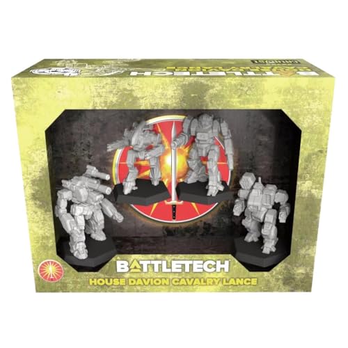 Catalyst Game Labs BattleTech | Miniature | House Davion Cavalry Lance Force Pack | Espansione | Gioco in miniatura Età 14+