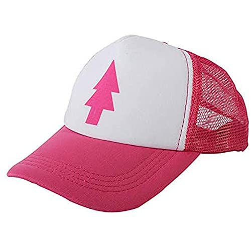 QOHNK Unissexo mulheres homens Blue Tree Dipper Gravity Falls Cartoon Mesh Hat Cap Trucker chapéu de beisebol
