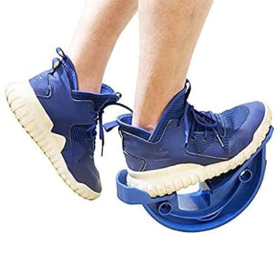 Hausse Foot Stretcher, Calf Stretcher for Plantar Fasciitis, Non-slip Stretching Foot Rocker for Home Office (Blue)
