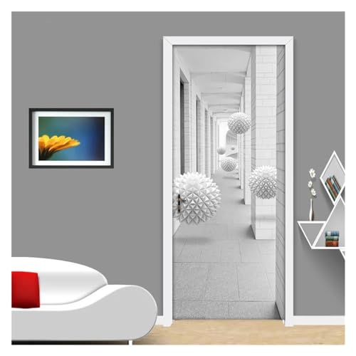 Décoration de porte 3D stéréoscopique au design spatial épuré - 7