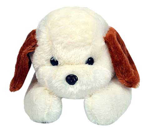 Image of Tickles Adroable Lying Dog Stuffed Soft Plush Animal Toy for Kids Baby Boys & Girls Birthday Gift (Color:White Size:48 cm)