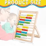 Jatipy 1pc Wooden Abacus Math - Educational Counting Abacus, Classic Fun Arithmetic Tool - Colorful Beads - Image 2