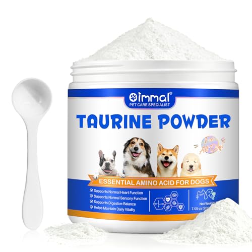 Taurin Pulver für Katzen 200g Hochreines Taurin Ergänzungsmittel (99%+) zur Unterstützung von Herzfunktion & Sehkraft Ideal für Barf Nassfutter & Hausgemachtes Katzenfutter Ohne Zusätze