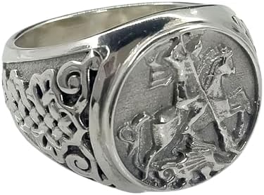 Pure 925 Sterling Silver Ring Silver Sovereign Ring Signet Mans R...