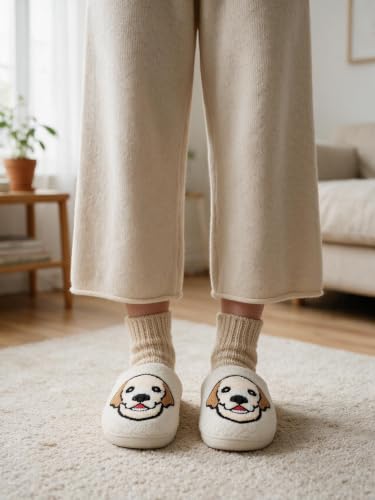 Image of Halloween Christmas Slippers Holiday Slipper House Shoes Home Slipper for Women Fuzzy Outdoor Indoor Bedroom Slippers