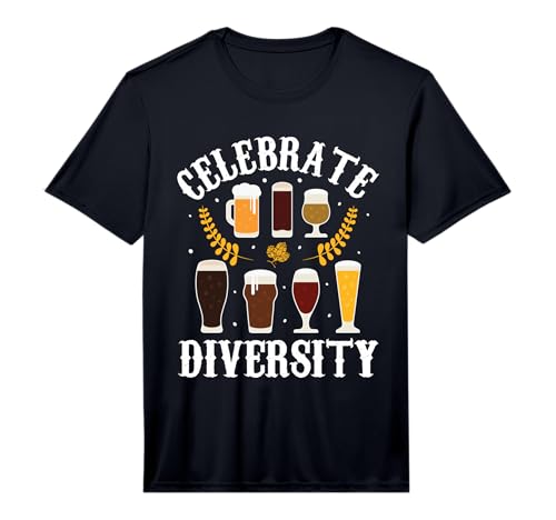 Mens Celebrate Diversity Beer Drinking Funny German Oktoberfest Performance T-Shirt
