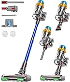 Aspirateur Balai sans Fil, 650W/55KPA/70Min Aspirateur sans Fil Puissant Autoportante/Super1,8L Cup, Écran LED/Brosse Anti-Enchevêtrement/Aspirateur Balai, Sols Durs,Poils d'animaux et Voiture