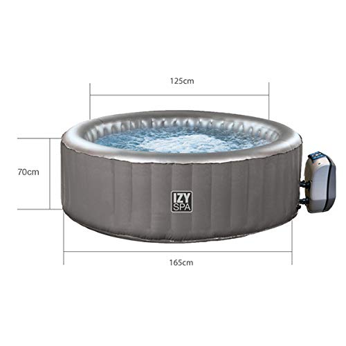 NETSPA IZY - Pack de spa hinchable, 2+1 lugares, incluye lona para el suelo y cobertor SPARO