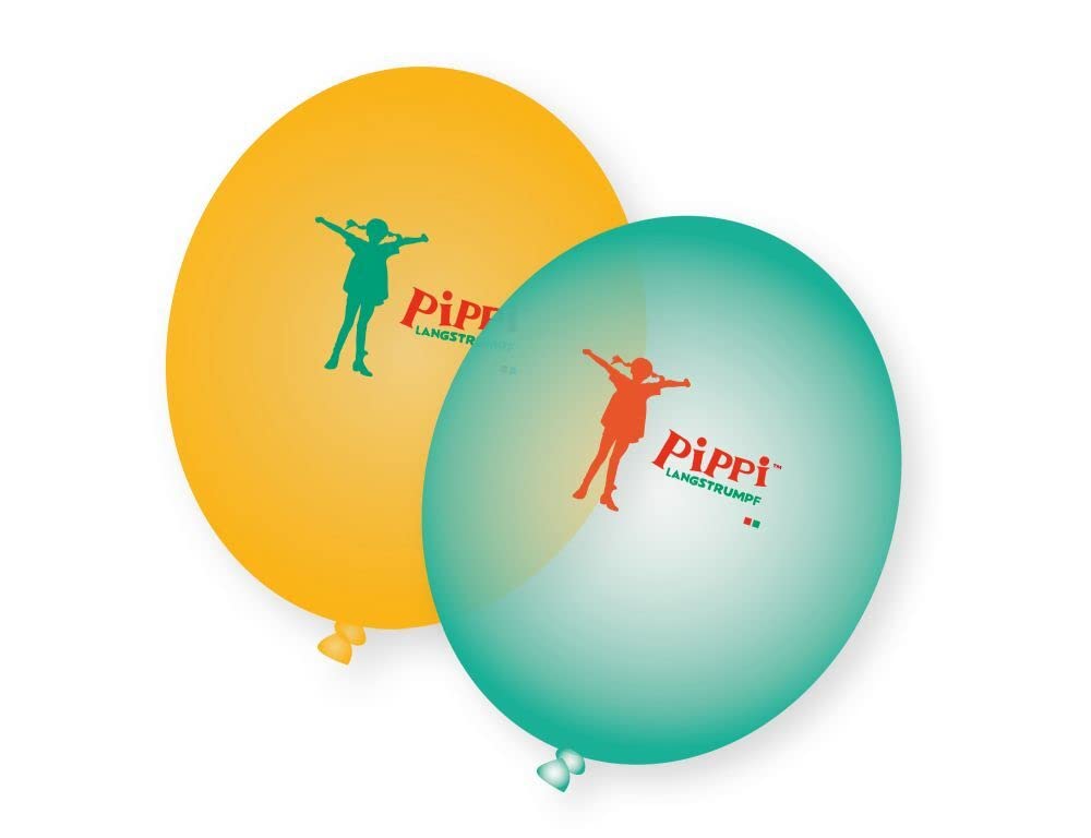 Pippi Langstrumpf - XXL-Party-Deko-Set für 8 Kinder
