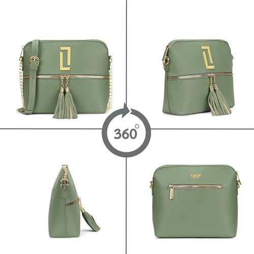 Image of Lavie Luxe Women's Tiara Crossbody Sling Bag | Ladies Purse Handbag | Gift for Women