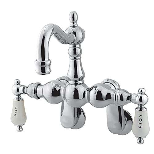 Kingston Brass CC1086T1 Heritage Leg Tub Filler, 4-3/4-Inch, Polished Chrome