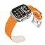 Orange Top / White Bottom (Silver Clasp)