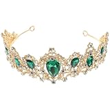 Corona di verdi: design chic e raffinato con colori e luminosità splendidi ti renderanno più accattivante al matrimonio, tiara da principessa