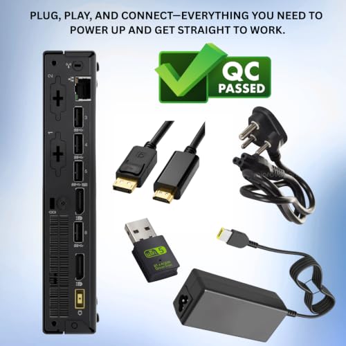 Image of Tiny Desktop PC | Core i3-7100T 7Th Gᥱn 3.4GHz, 8GB DDR4 RAM, 256GB SSD | 5G WiFi + Bluetooth, HD Graphics | DP, USB 2.0, Windows 11 Pro (1 Year Brand Warranty)