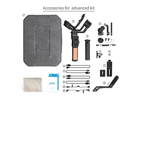 Image of Camera stabilizer AK2000S AK2000C DSLR Professional Camera Stabilizer Handheld Video Gimbal Fit for DSLR Mirrorless Camera for Outdoor Video Recording (Color : AK2000s Advance Kit) (Ak2000s Standar