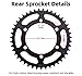 XYRVICT Chain and Sprocket Kit Replacement for Kawasaki Nin/ja 250 R EX250R 2008-2012 Front 14T Rear 43T 520hz Standard 106 Links