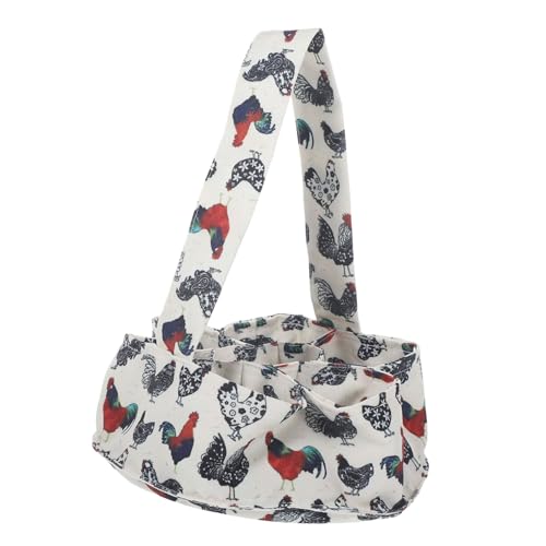 Amosfun Cestino per delle uova presa secchio Fresco Mantenere pollo per sacchetti uova stoffa