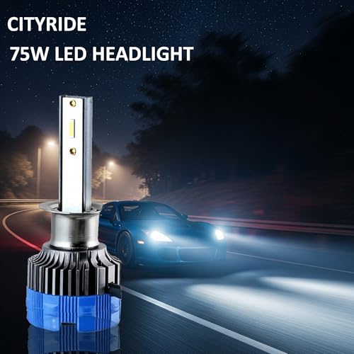 CITYRIDE 75W LED Headlight Bulb H1 Pack of 2 - Image 3