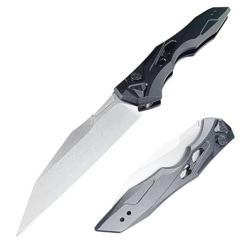 Huaao D211 Push Button Knife, Speedsafe Assisted Opening Knife,3.5In D2 Blade cover