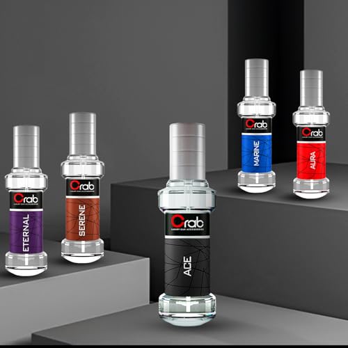 Image of Crab Premium Car Perfume With Absorbent Dangler (Aura)-Long Lasting Car