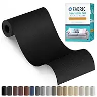 Fabric Repair Tape, Self-Adhesive Couch Patch Repair Fabric Patches for Furniture, Couch Repairing Kit Tape for Upholstery, Carpets, Chairs, Sofas, Pillows Suede 4x79 Inch Black