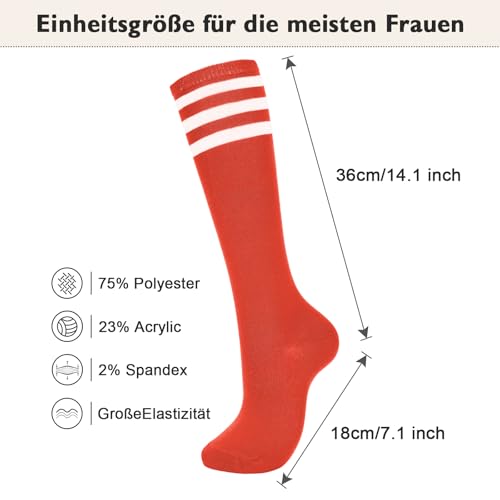Image of Women's Knee High Socks Long Athletic Thin Thigh High Stocking Outdoor Sport Casual Tube Socks Knee Socks