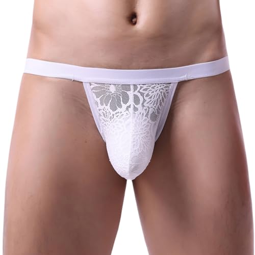 FEOYA Men’s Bulge Briefs Underwear Breathable Mesh Underpants Pouch Trunks Thong Low Rise