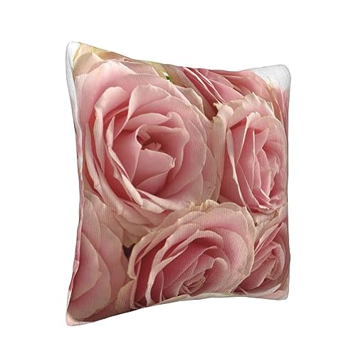 Housse de coussin en velours côtelé imprimé roses 40x40 cm pour salon - 3