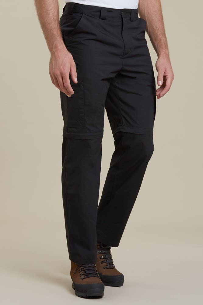 Mountain Warehouse Trek Pantalon zippé pour Homme – Convertible en Short et Confortable, Léger, à séchage Rapide - Voyages, randonnée, Printemps été