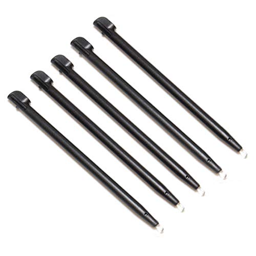 5 x Assecure negro de Stylus para Nintendo DSi XL DSi LL