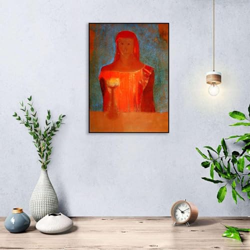 Odilon Redon affiche Dame Macbeth encadrée de qualité musée pour décoration murale chic - 4