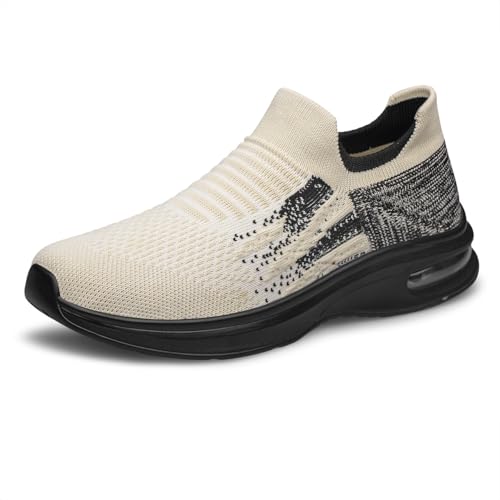 Image of vibdiv Shoes for Men Sock Sneakers Pull-on Casual Lightweight Breathable Comfortable