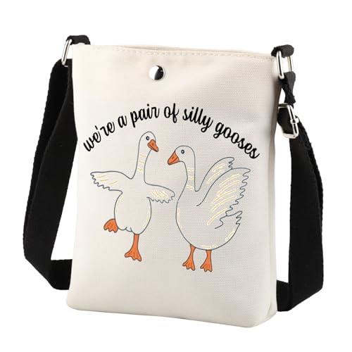 BNQ Silly Goose Crossbody Bag Silly Goose Gifts Goose Lover Gift Silly Goose Merch We'Re a Pain Of Silly Goose Shoulder Bag
