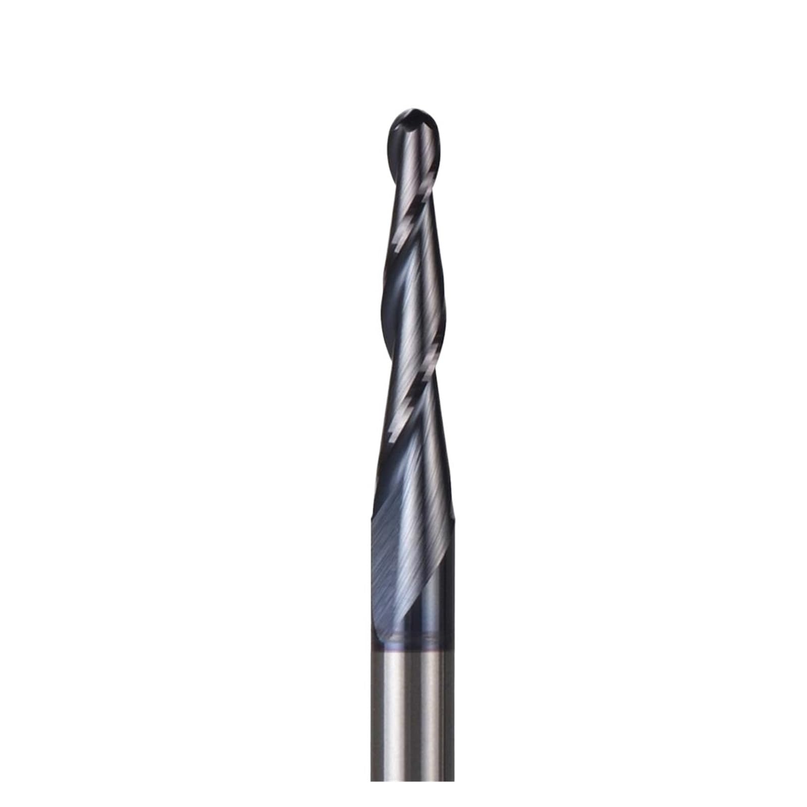 Fresa CNC 4 unids/lote carburo sólido tamaño en pulgadas 3.175mm punta de bola fresa cónica fresa CNC cortador de metal cónico(4PCS-D3.175-HSi)