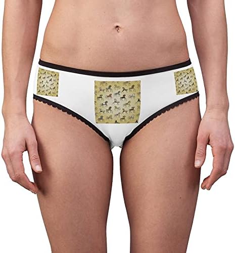 Ethnic Horse Galloping Panties, Ethnic Horse Galloping Underwear, Briefs, Cotton Briefs, Funny Underwear, Panties For Women