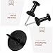 Happyyami 1set Flat Top Push and Hook Thumb Tacks for Cork Board Map Push Clip Function for Office Organization and Efficient Document Attachment