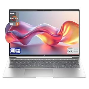 HP ProBook 4 G1a AI PC Business Laptop, AMD Ryzen 5 230, 16" WUXGA Display, AMD Radeon 760M, 16 GB DDR5 RAM, 512 GB SSD, Deutsches Tastatur-Layout, Windows 11 Pro, Silber