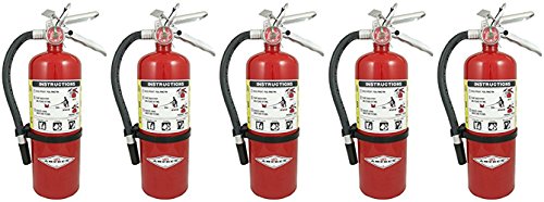 Amerex B500 ABC Dry Chemical 5 lb. Fire Extinguisher 2A-10 BC Rat...
