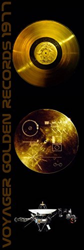 1art1 Płyty gramofonowe - Dźwięk Ziemia, Voyager Golden Records obrazy obraz na płótnie na blejtramie | Obraz ścienny XXL plakat druk artystyczny jako obraz na płótnie 150 x 50 cm